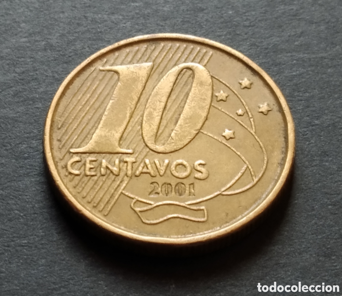 Monedas antiguas de Am&eacute;rica: MONEDA - BRASIL 10 CENTAVOS 2001 - Foto 3