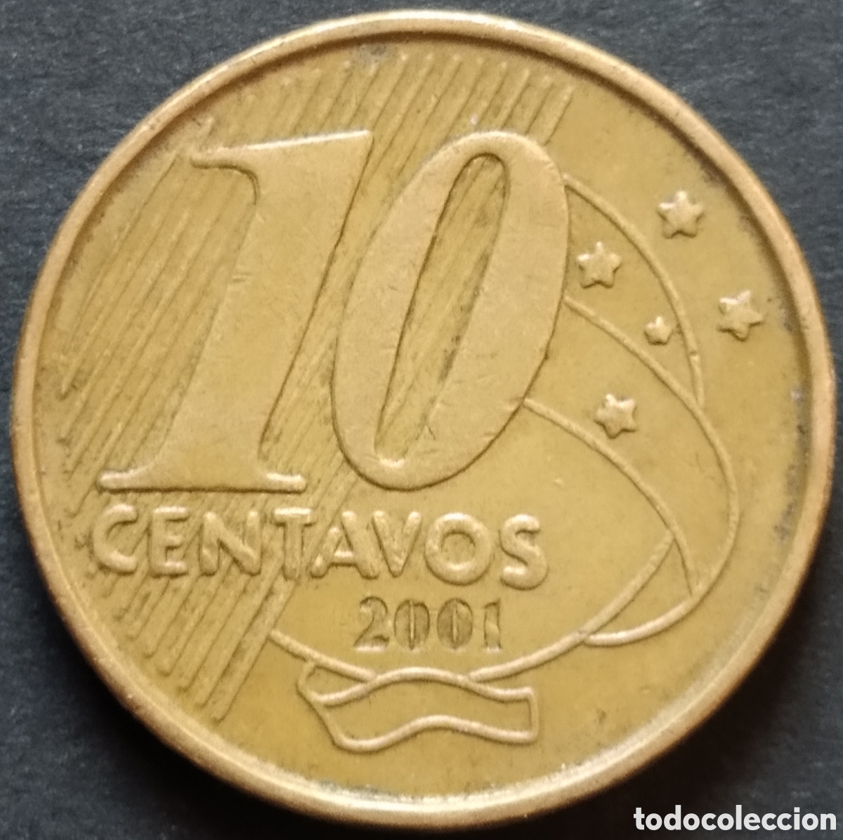 Monedas antiguas de Am&eacute;rica: MONEDA - BRASIL 10 CENTAVOS 2001 - Foto 1