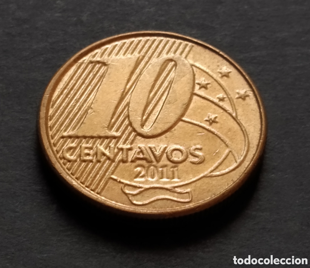 Monedas antiguas de Am&eacute;rica: MONEDA - BRASIL 10 CENTAVOS 2011 - Foto 3