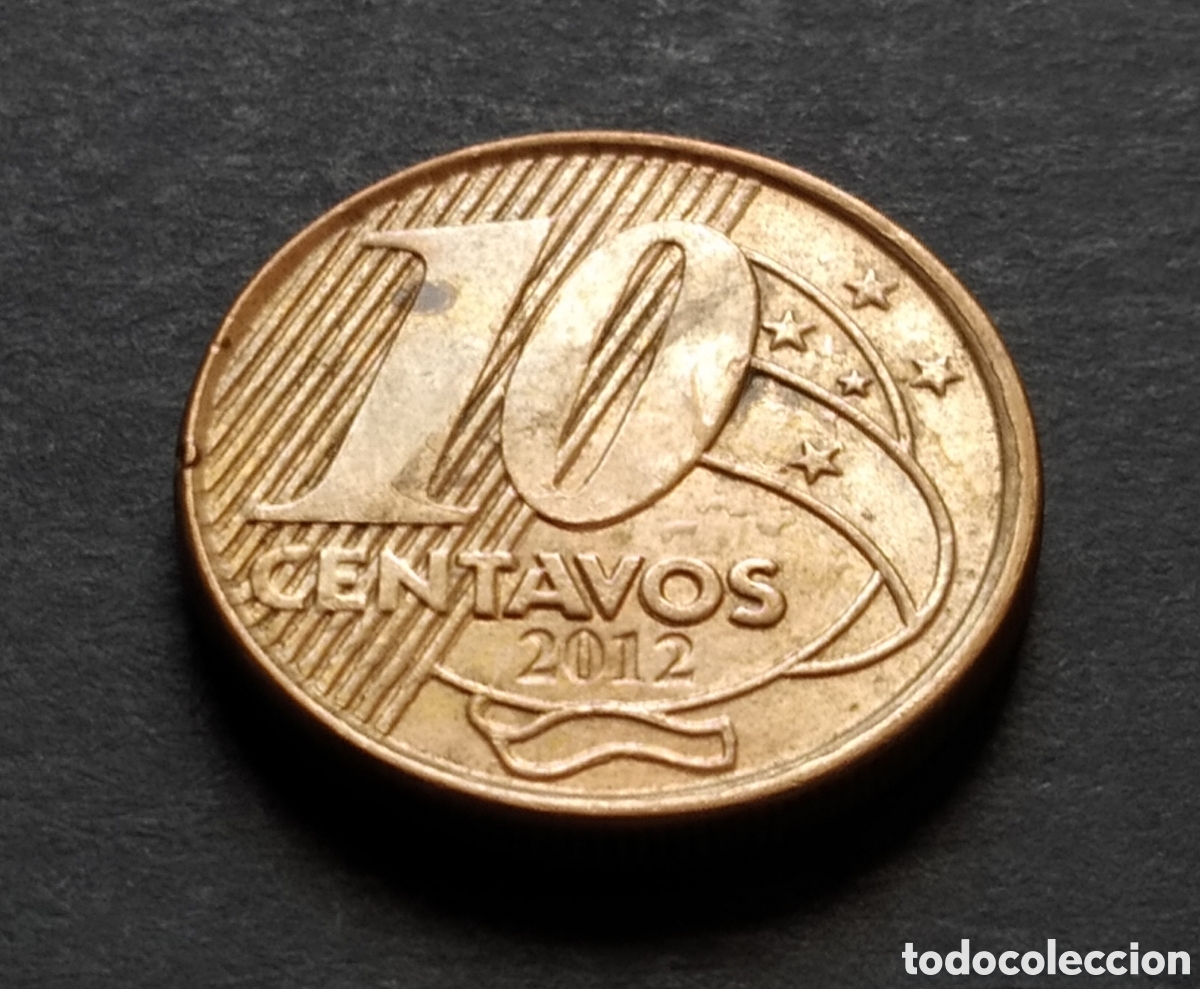Monedas antiguas de Am&eacute;rica: MONEDA - BRASIL 10 CENTAVOS 2012 - Foto 3