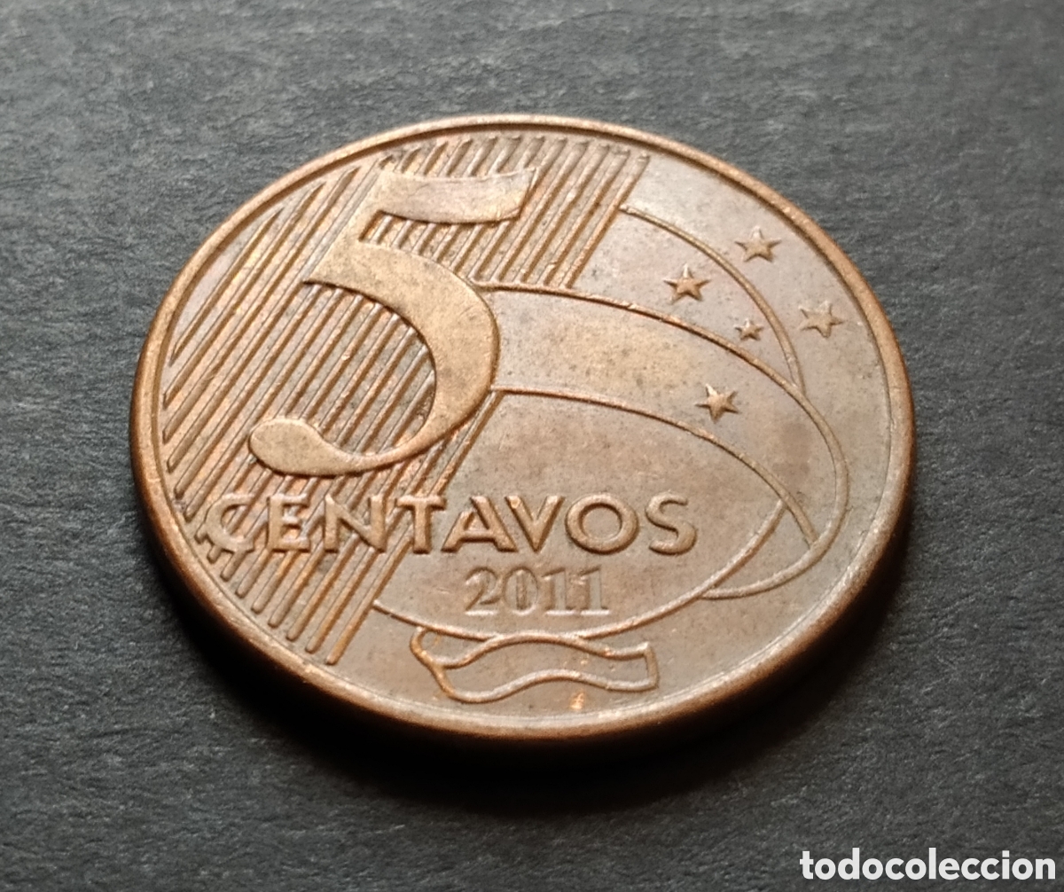 Monedas antiguas de Am&eacute;rica: MONEDA - BRASIL 5 CENTAVOS 2011 - Foto 3