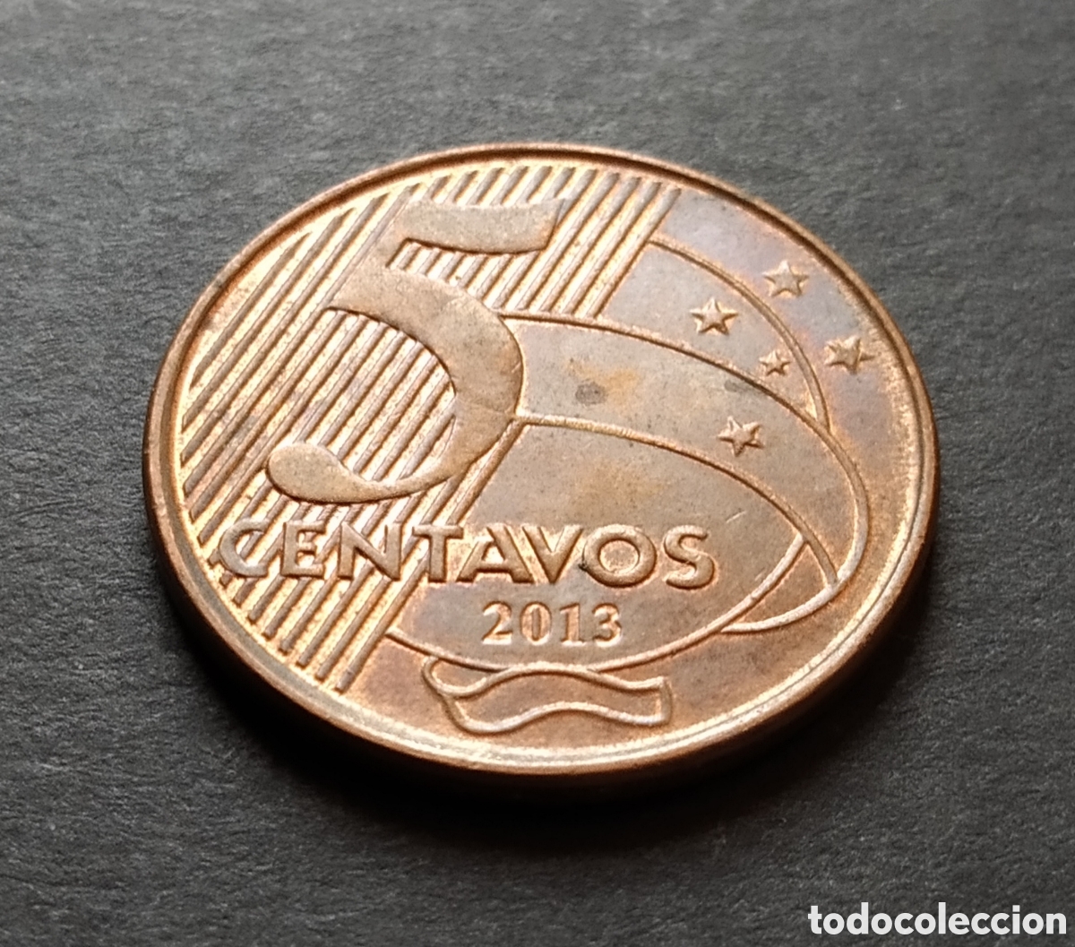 Monedas antiguas de Am&eacute;rica: MONEDA - BRASIL 5 CENTAVOS 2013 - Foto 3