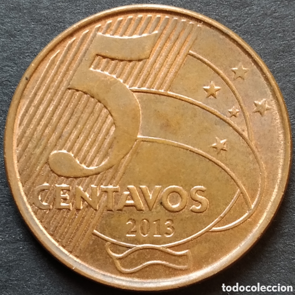 Monedas antiguas de Am&eacute;rica: MONEDA - BRASIL 5 CENTAVOS 2013 - Foto 1