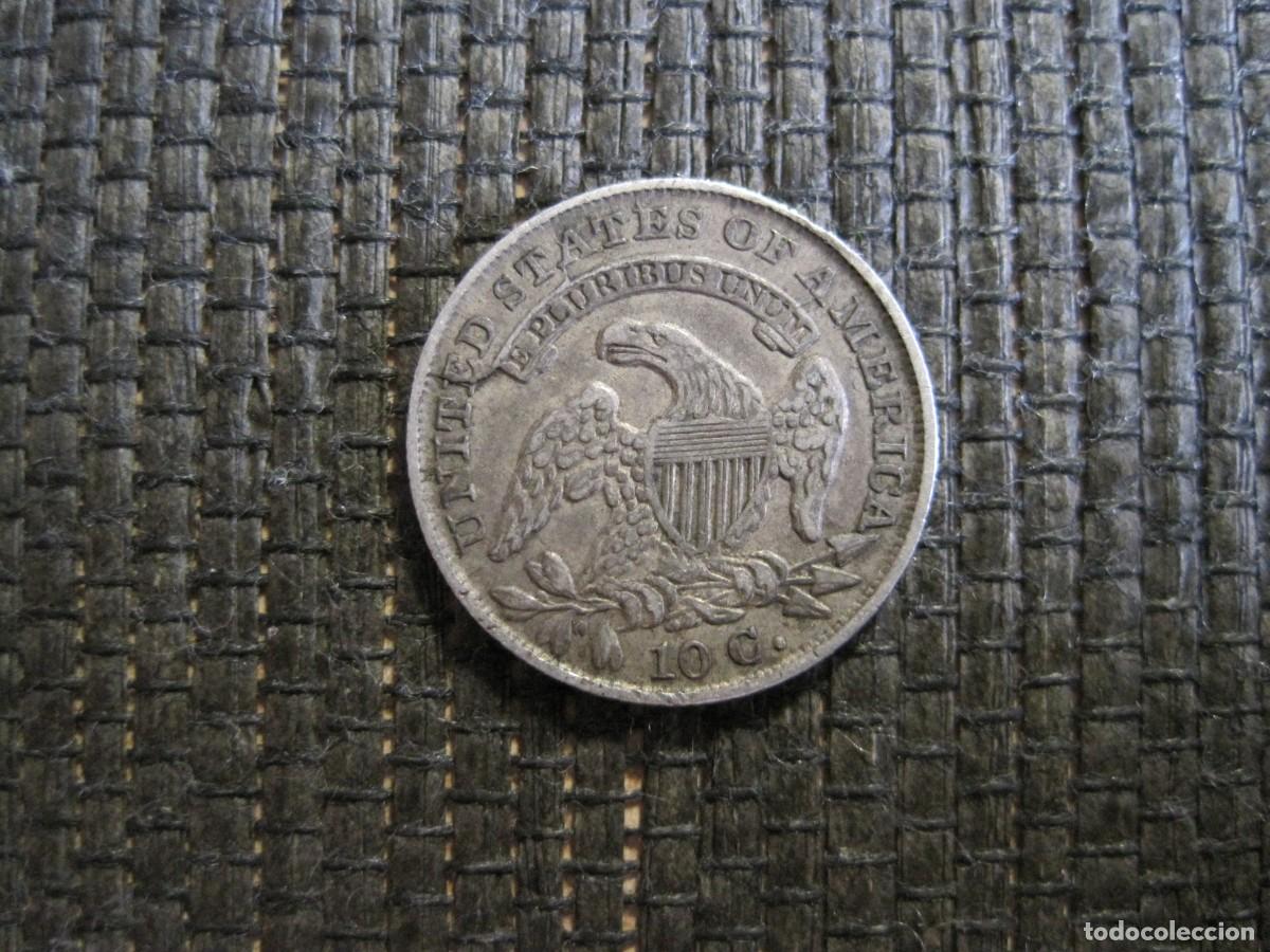Monedas antiguas de Am&eacute;rica: ESCASOS 10 CENTAVOS 1833 - Foto 2