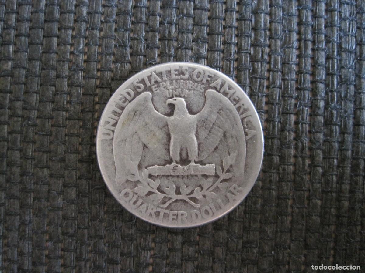 Monedas antiguas de Am&eacute;rica: 1943 1/4 d&oacute;lar de plata - Foto 2