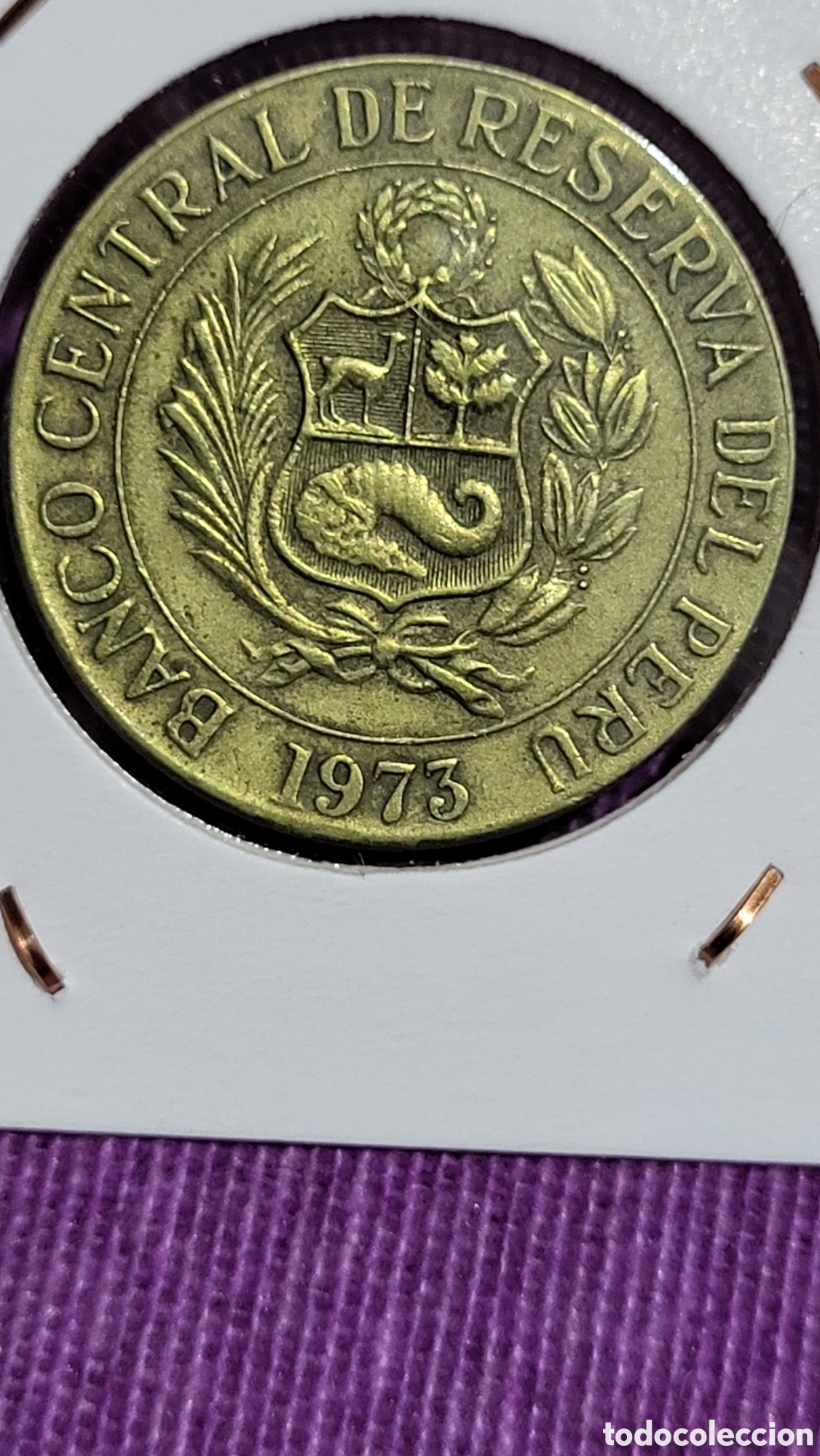 Monedas antiguas de Am&eacute;rica: Moneda un peso de oro Per&uacute; - Foto 2