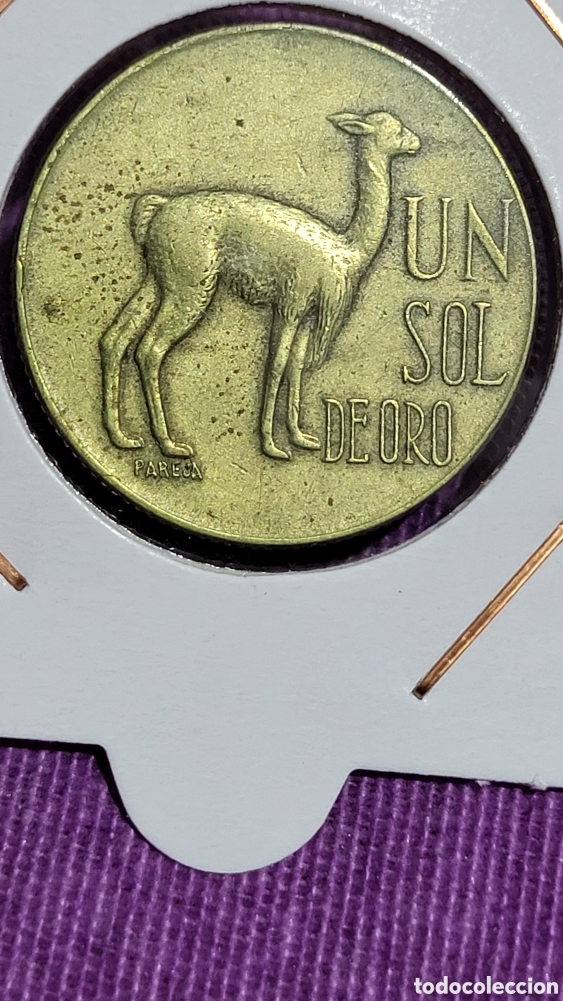 Monedas antiguas de Am&eacute;rica: Moneda un peso de oro Per&uacute; - Foto 1