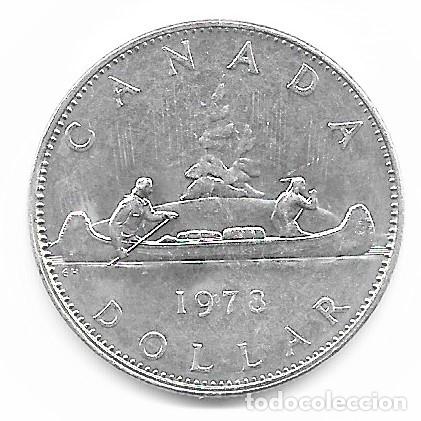 Monedas antiguas de Am&eacute;rica: MONEDA CANAD&Aacute; 1978. 1 D&oacute;lar. km120. Canoa. - Foto 1