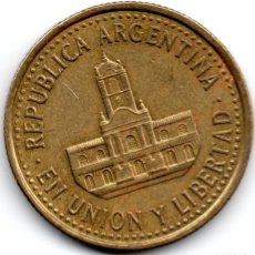 Monedas antiguas de América: MONEDA 25 VEINTICINCO CENTAVOS REPUBLICA ARGENTINA 2010 EN UNION Y LIBERTAD