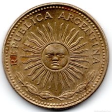 Monedas antiguas de América: MONEDA 1 UN PESO REPUBLICA ARGENTINA 1976
