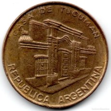 Monedas antiguas de América: MONEDA 10 DIEZ PESOS REPUBLICA ARGENTINA 1985 CASA DE TUCUMAN