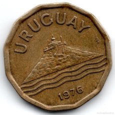 Monedas antiguas de América: MONEDA 20 VEINTE CENTESIMOS URUGUAY 1976
