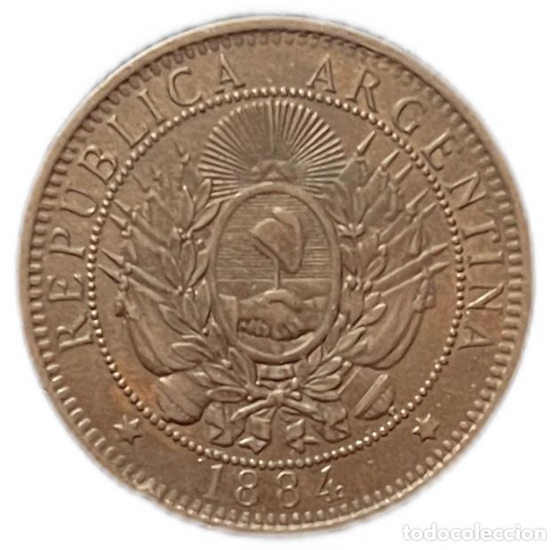 Monedas antiguas de Am&eacute;rica: ARGENTINA. 2 CENTAVOS. 1.884 - Foto 2
