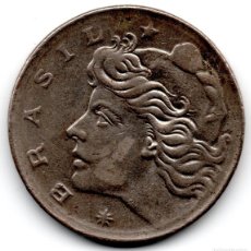 Monedas antiguas de América: MONEDA 10 DIEZ CENTAVOS BRASIL 1970