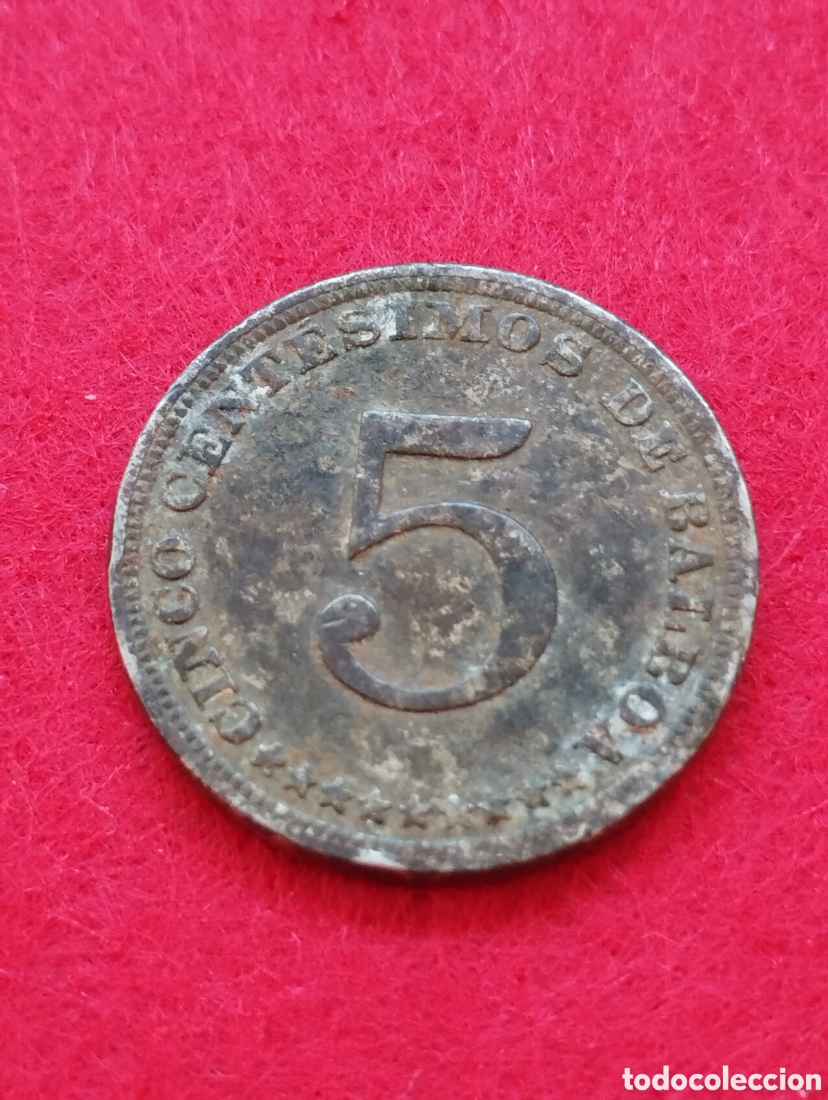 Monedas antiguas de Am&eacute;rica: 5 cent&eacute;simos 1929 Panam&aacute; Escasa - Foto 1