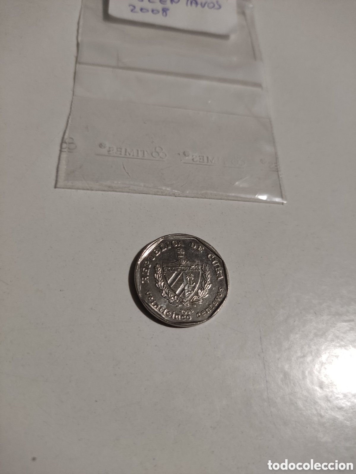 Monedas antiguas de Am&eacute;rica: Moneda Cuba 25 centavos 2008 - Foto 1