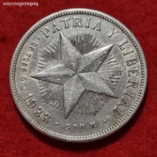 Monedas antiguas de América: MONEDA CUBA PLATA 1 PESO 1933 MBC+ ORIGINAL C29
