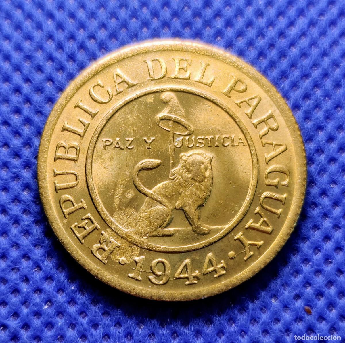 Monedas antiguas de Am&eacute;rica: Paraguay 50 c&eacute;ntimos 1944 - Foto 1