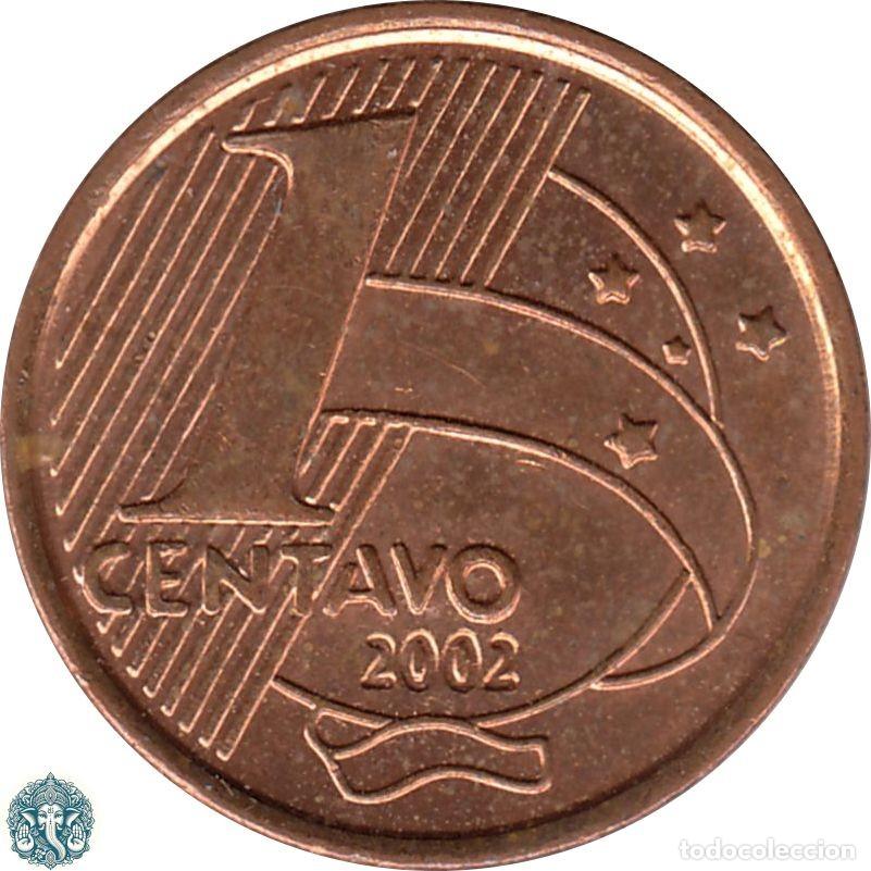 Monedas antiguas de Am&eacute;rica: BRASIL 1 Centavo 2002 KM#647 - Foto 2