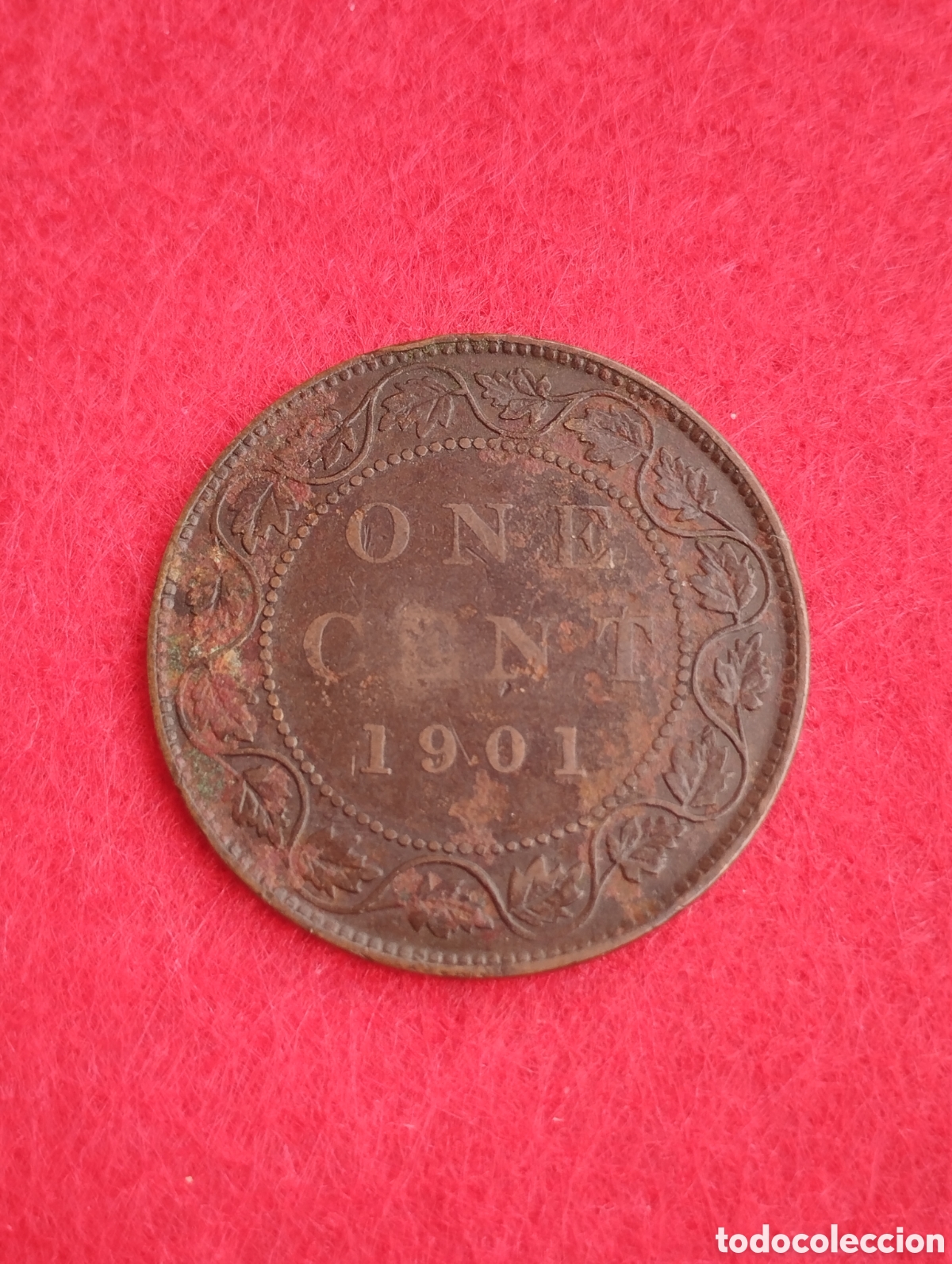 Monedas antiguas de Am&eacute;rica: 1 centavo 1901 Canad&aacute; - Foto 2