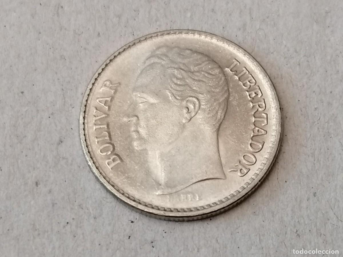Monedas antiguas de Am&eacute;rica: Moneda 25 cent, Venezuela, 1977, EBC, - Foto 2