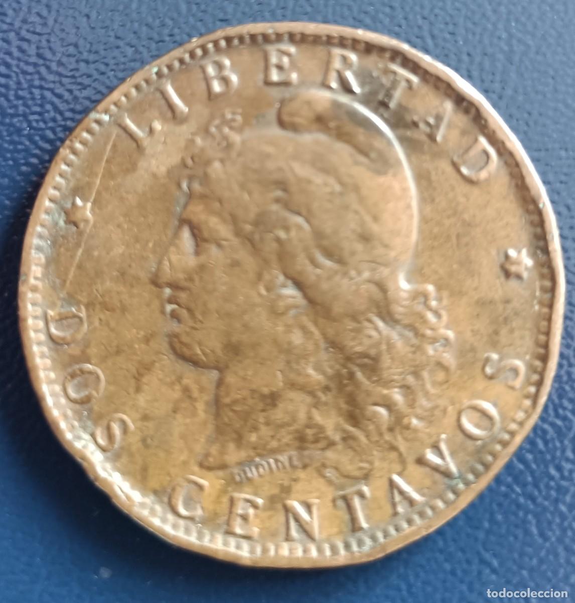 Monedas antiguas de Am&eacute;rica: 2 Centavos 1891 - Argentina - Foto 2