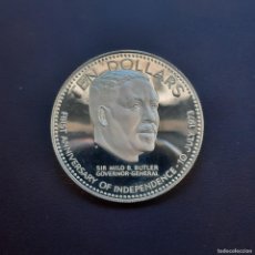 Monedas antiguas de América: MONEDA DE 10 DOLARES DE BAHAMAS DEL AÑO 1974.DE PLATA.CONMEMORATIVA.