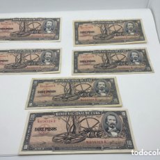 Monedas antiguas de América: 10 PESOS CUBANOS 1960 6 UNIDADES
