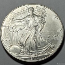 Monedas antiguas de América: ESTADOS UNIDOS 1 ONZA LIBERTY USA 2001 PLATA