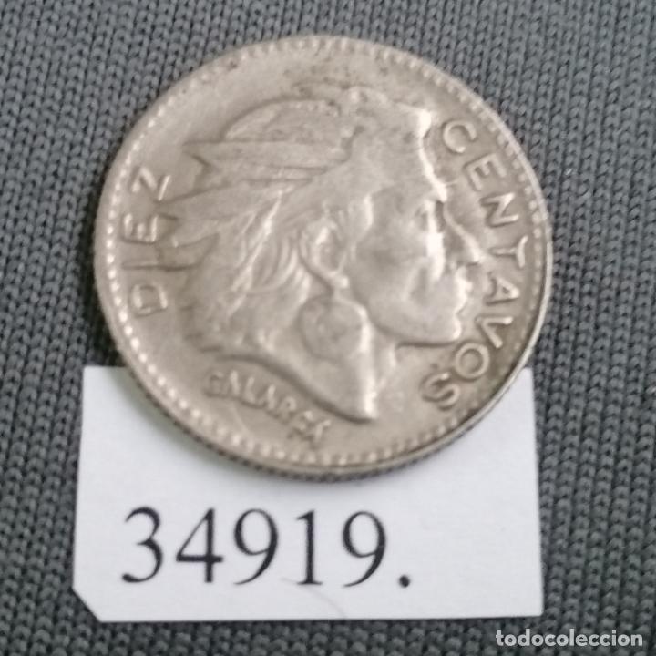 Monedas antiguas de Am&eacute;rica: Colombia 10 centavos 1966, c&eacute;ntimos - Foto 2