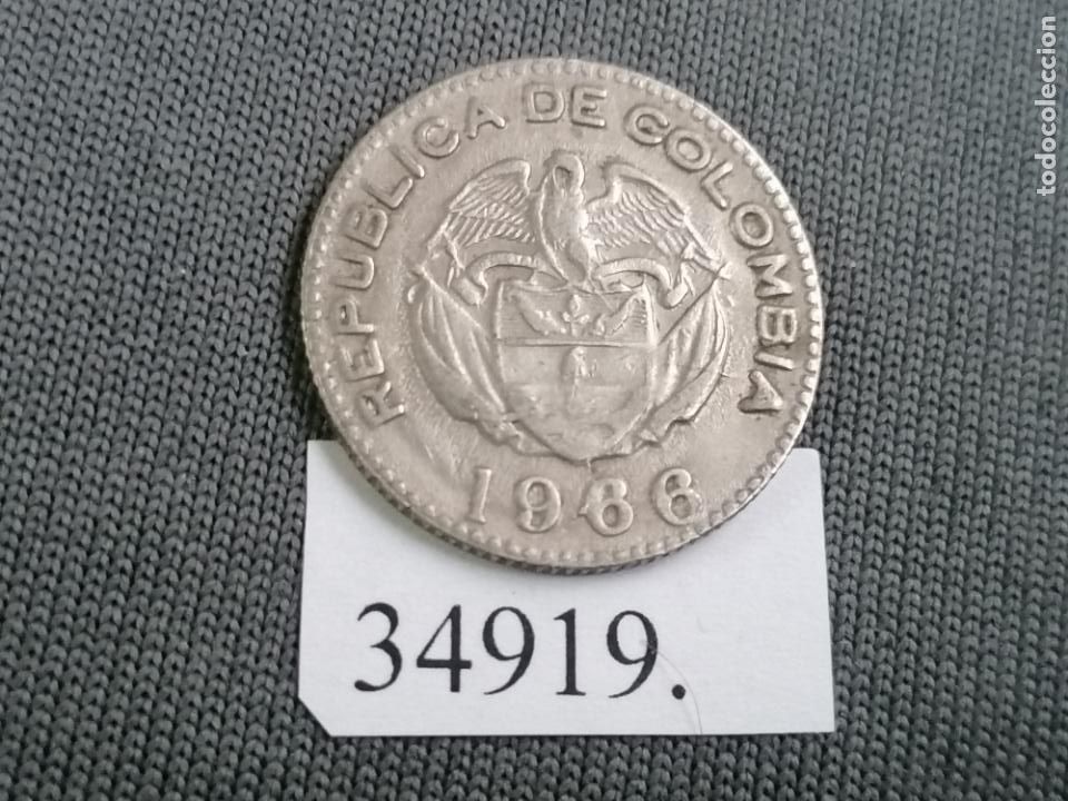 Monedas antiguas de Am&eacute;rica: Colombia 10 centavos 1966, c&eacute;ntimos - Foto 1