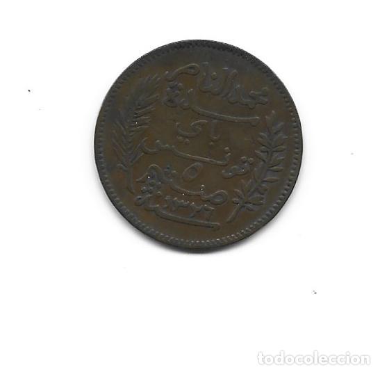 Monedas antiguas de Am&eacute;rica: TUNEZ-5 CENTIMES-1908 - Foto 2