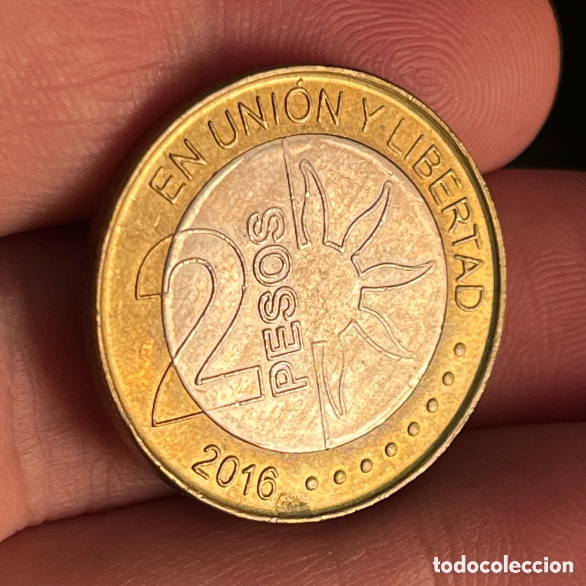 Monedas antiguas de Am&eacute;rica: 2 pesos 2016 Argentina - Foto 2