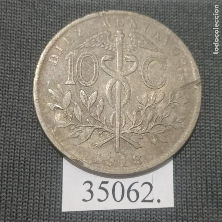 Monedas antiguas de Am&eacute;rica: Bolivia 10 centimos 1918, centavos - Foto 1