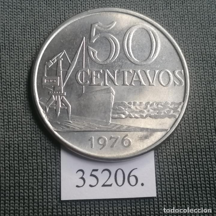 Monedas antiguas de Am&eacute;rica: Brasil 50 c&eacute;ntimos 1976, centavos - Foto 1