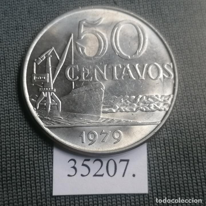 Monedas antiguas de Am&eacute;rica: Brasil 50 c&eacute;ntimos 1979, centavos - Foto 2