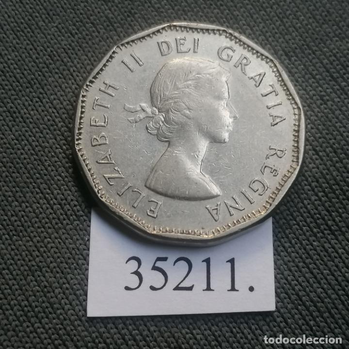 Monedas antiguas de Am&eacute;rica: Canada 5 centimos 1960 - Foto 2