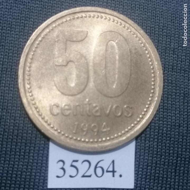 Monedas antiguas de Am&eacute;rica: Argentina 50 centavos 1994, c&eacute;ntimos - Foto 2