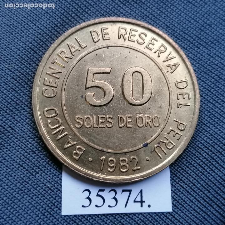 Monedas antiguas de Am&eacute;rica: Per&uacute; 50 soles 1982 - Foto 2