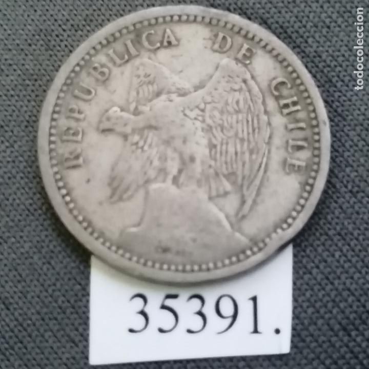 Monedas antiguas de Am&eacute;rica: Chile 20 centavos 1939, c&eacute;ntimos - Foto 2
