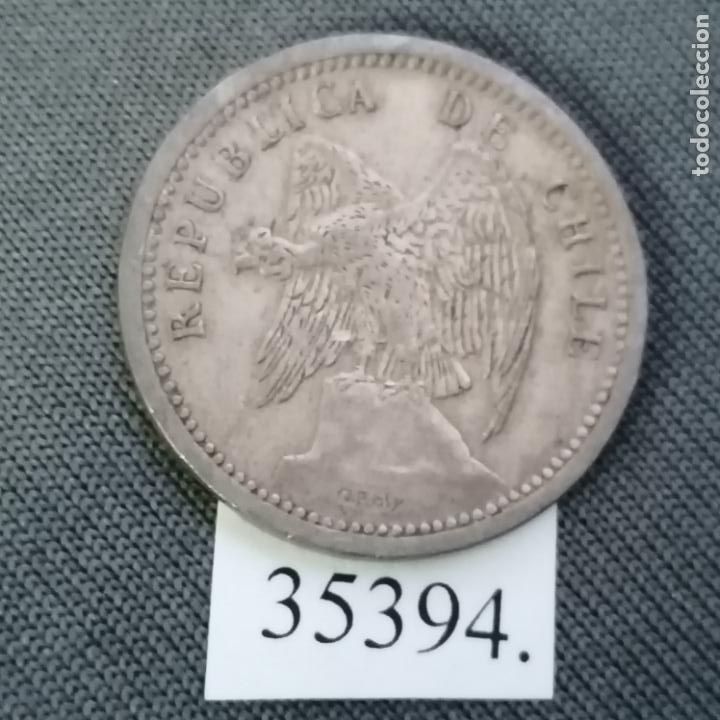 Monedas antiguas de Am&eacute;rica: Chile 20 centavos 1939, c&eacute;ntimos - Foto 1