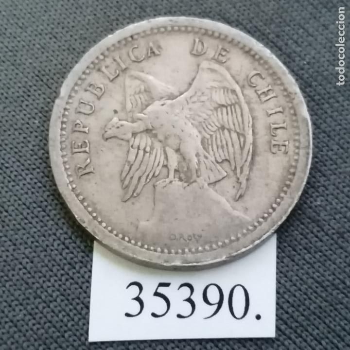 Monedas antiguas de Am&eacute;rica: Chile 20 centavos 1941, c&eacute;ntimos - Foto 2