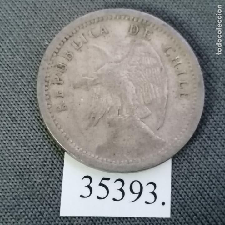 Monedas antiguas de Am&eacute;rica: Chile 20 centavos 1940, c&eacute;ntimos - Foto 2