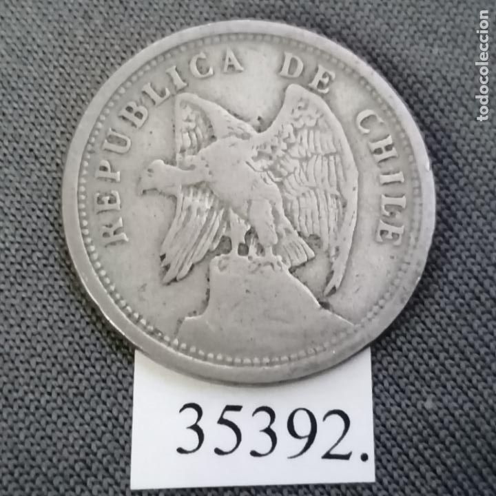 Monedas antiguas de Am&eacute;rica: Chile 20 centavos 1925, c&eacute;ntimos - Foto 1