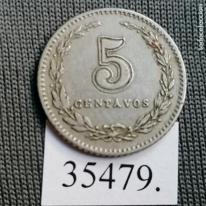 Monedas antiguas de Am&eacute;rica: Argentina 5 c&eacute;ntimos 1898, centavos - Foto 2