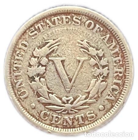 Monedas antiguas de Am&eacute;rica: USA. 5 CENTAVOS. 1.894 - Foto 2