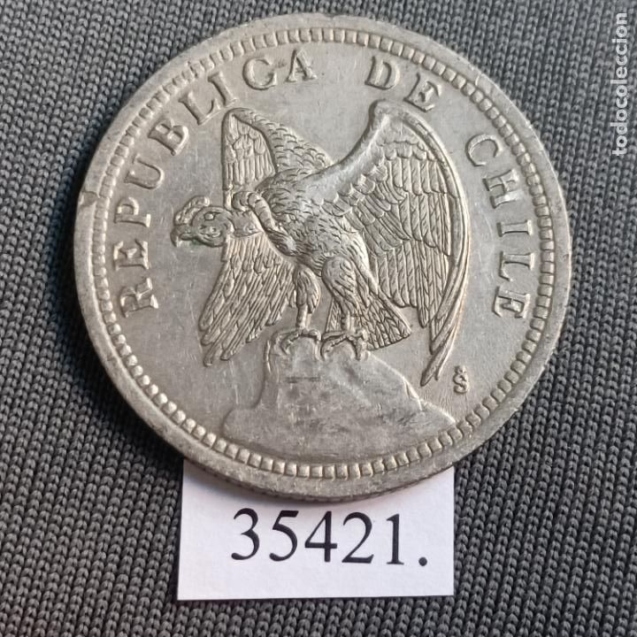 Monedas antiguas de Am&eacute;rica: Chile 1 peso 1933 - Foto 1