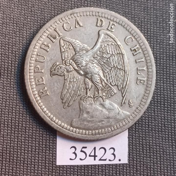 Monedas antiguas de Am&eacute;rica: Chile 1 peso 1933 - Foto 1