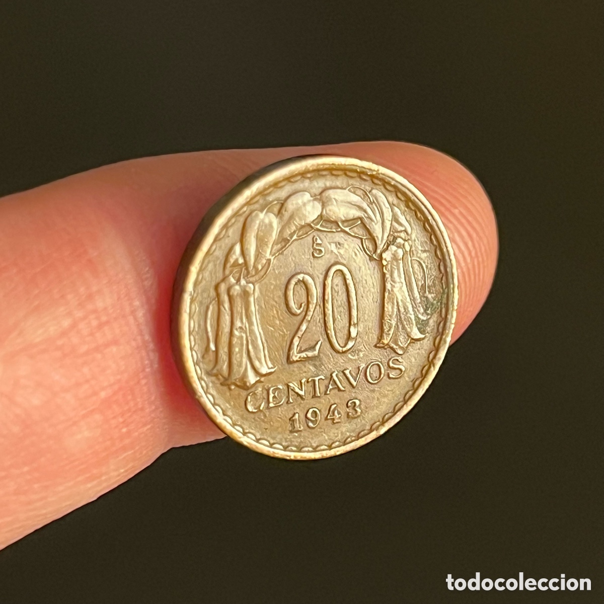 Monedas antiguas de Am&eacute;rica: 20 centavos 1943 Chile - Foto 1