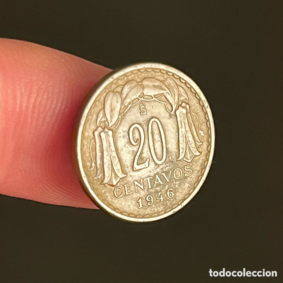 Monedas antiguas de Am&eacute;rica: 20 centavos 1946 Chile - Foto 1